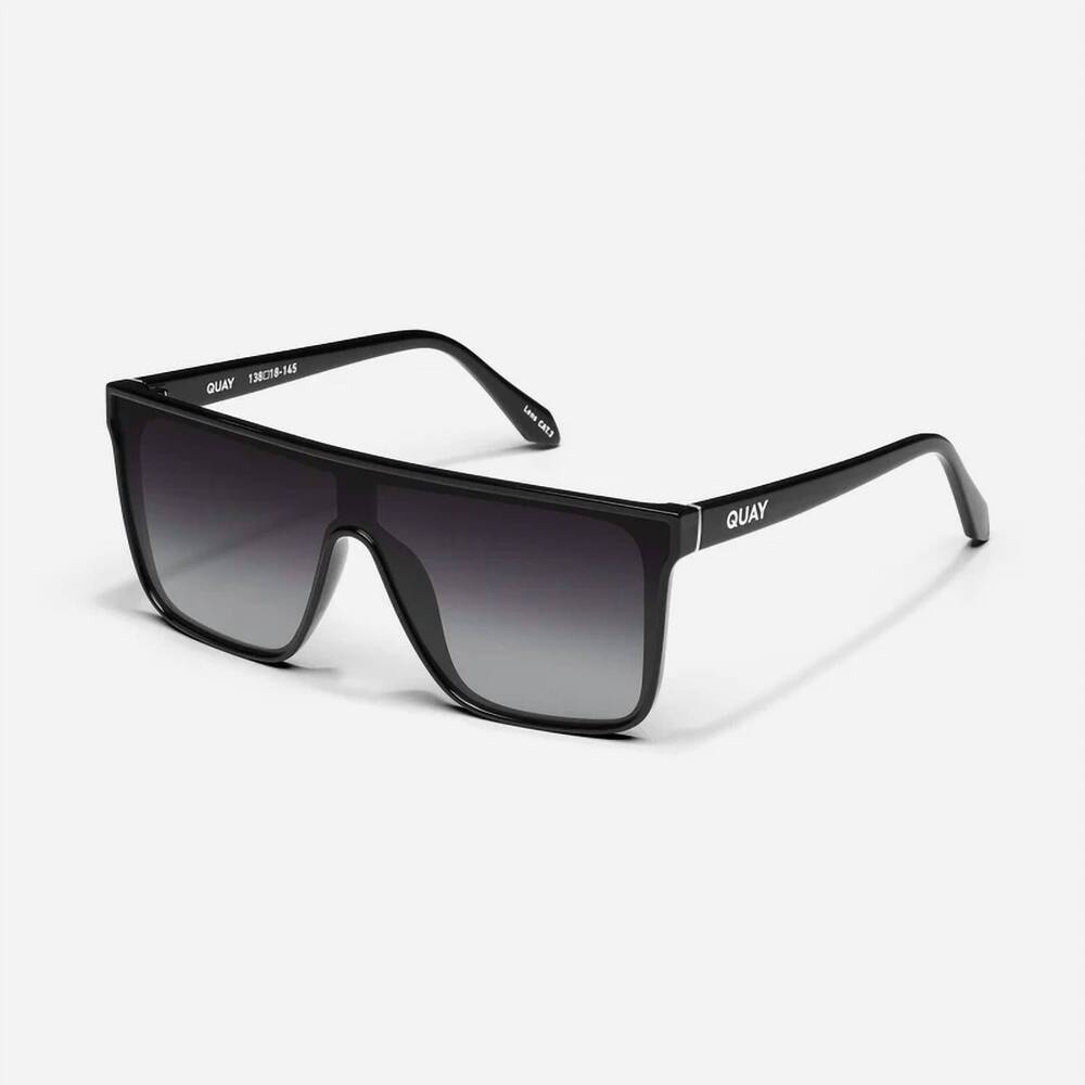 NEW QUAY unisex - nightfall sunglasses in black frame / smoke polarized lens